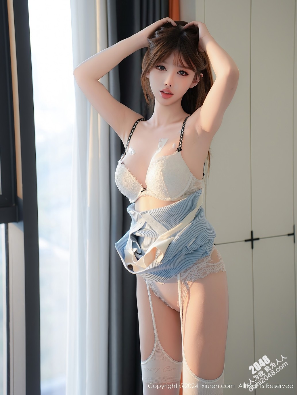 新人 李金金 首套 性感蓝色连衣短裙 凹凸有致的身材 摄人心魄[98P/583M]
